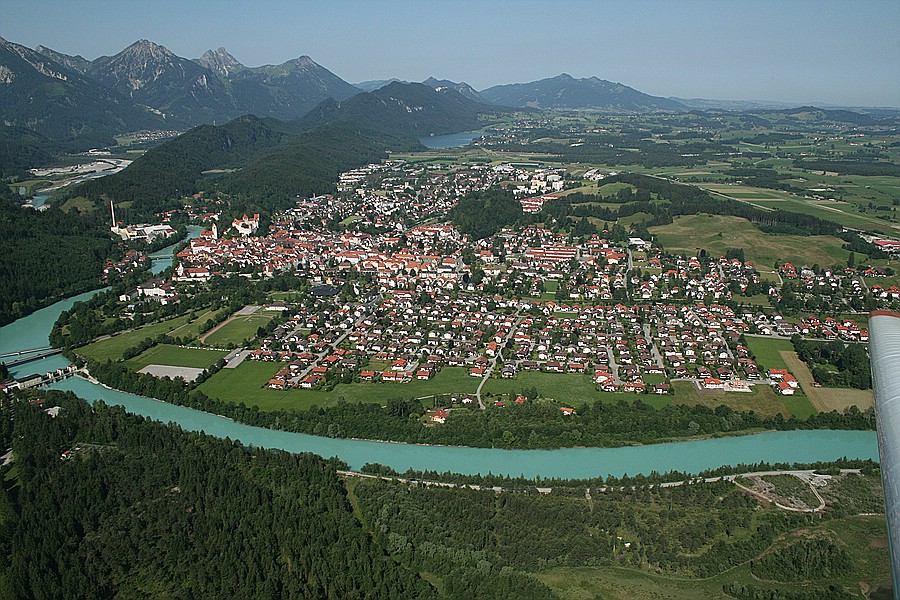 Haus Antonie - Ferienwohnungen in Füssen im Allgäu - Füssen - Luftbild