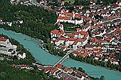 Haus Antonie - Ferienwohnungen in Füssen im Allgäu - Hohes Schloß - Luftbild